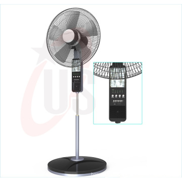 Ventilador recargable de 16 pulgadas y 12V, ventilador de música (USDC-464)